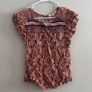 Floral Pink Lace Women's Top 10